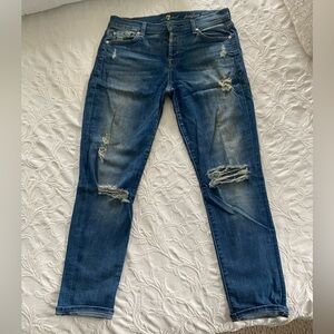Josefina Skinny Boyfriend Jean by 7 for all mankind
